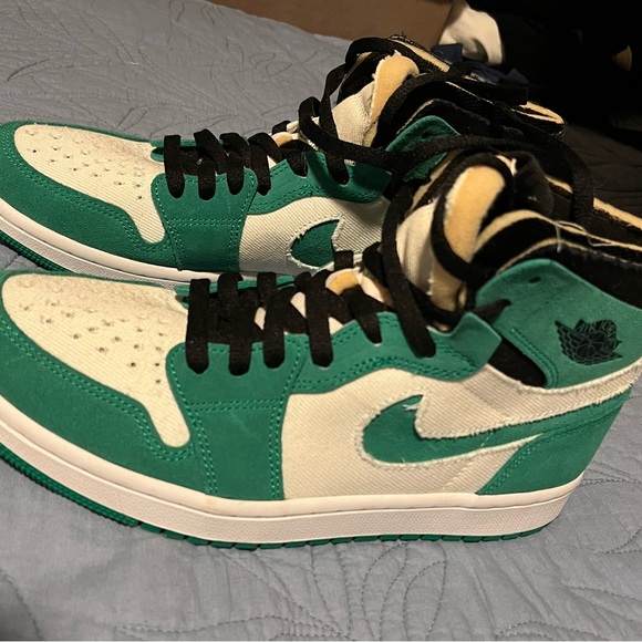 MENS SIZE 8.5 bike high top green white and black - Picture 6 of 6